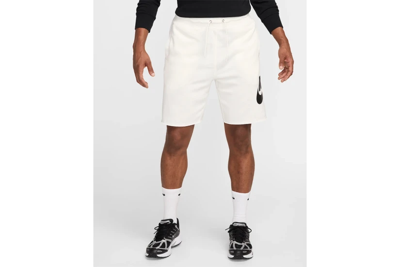 Nike Club Frech Terry Alumni Ανδρική Αθλητική Βερμούδα Εκρού