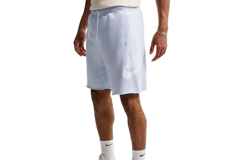 Nike Club Frech Terry Alumni Ανδρική Αθλητική Βερμούδα Γαλάζια