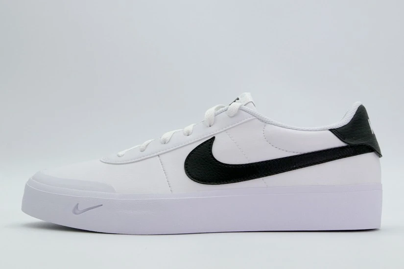 Nike Court Shot Ανδρικά Sneakers Λευκά, Μαύρα