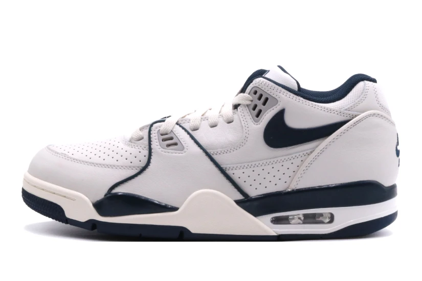 Nike Air Flight 89 Low Ανδρικά Sneakers Λευκά, Μπλε Σκούρα