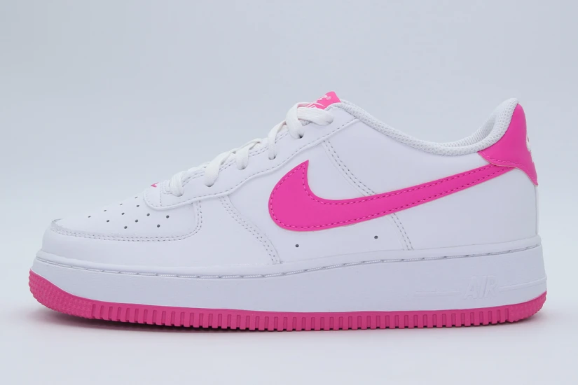 Nike Air Force 1 Sneakers Λευκά, Φούξια