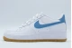 Nike Air Force 1 Sneakers Λευκά, Μπλε, Καφέ