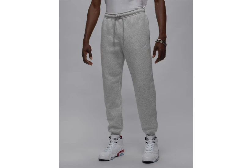 Jordan Brooklyn Fleece Ανδρικό Παντελόνι Φόρμας Γκρι Ανοιχτό
