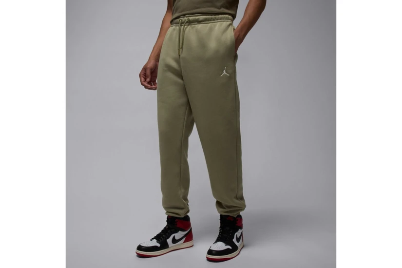 Jordan Brooklyn Fleece Ανδρικό Παντελόνι Φόρμας Χακί