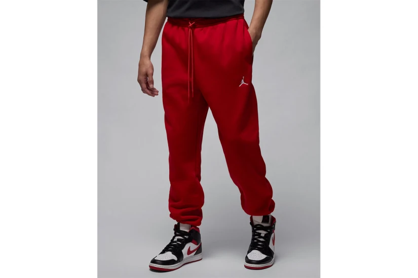 Jordan Brooklyn Fleece Ανδρικό Παντελόνι Φόρμας Κόκκινο