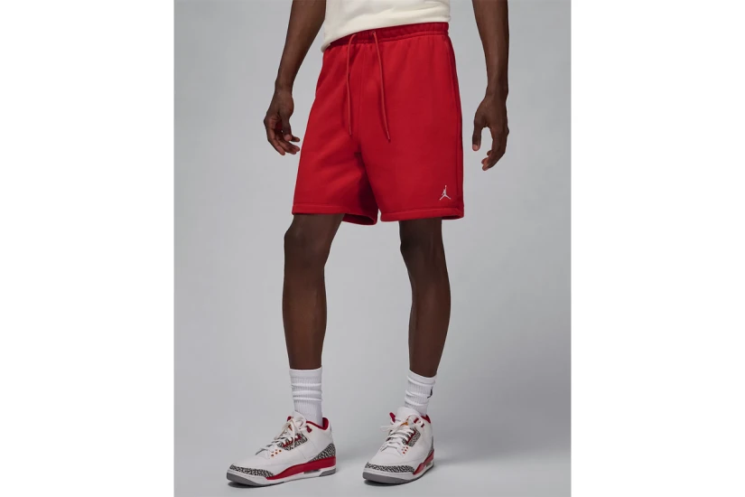 Jordan Brooklyn Fleece Ανδρική Αθλητική Βερμούδα Κόκκινη