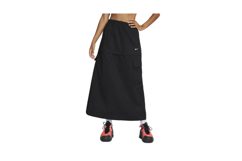 Nike Sportswear Essential Γυναικεία Μidi Φούστα Μαύρη
