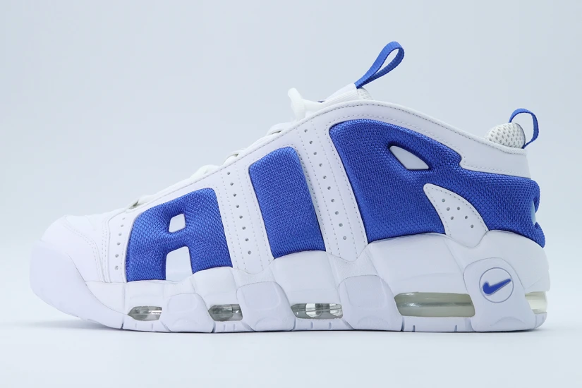Nike Air More Uptempo Low Ανδρικά Sneakers Λευκά, Ρουά