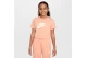 Nike Sportswear Παιδική Κοντομάνικη Crop Top Μπλούζα Σομόν