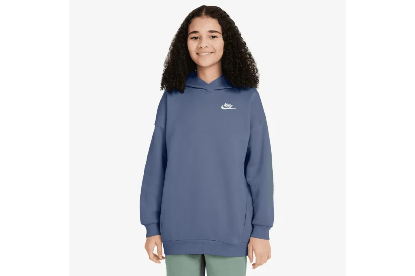 Nike Sportswear Club Fleece Παιδικό Φούτερ με Κουκούλα Ίντιγκο