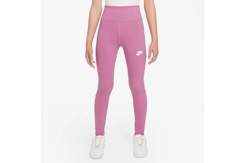 Nike Sportswear Classic High-Waisted Μακρύ Κολάν Λιλά