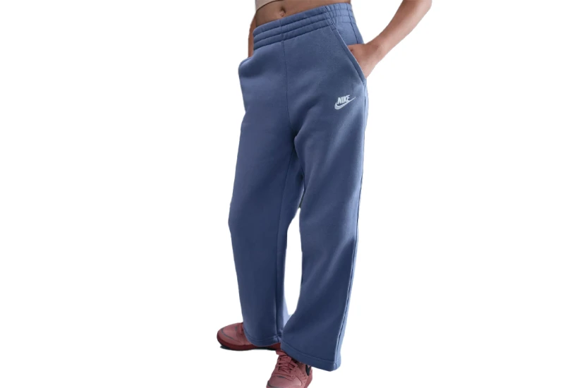 Nike Sportswear Club Fleece Wide-Leg Παιδικό Παντελόνι Φόρμας Ίντιγκο