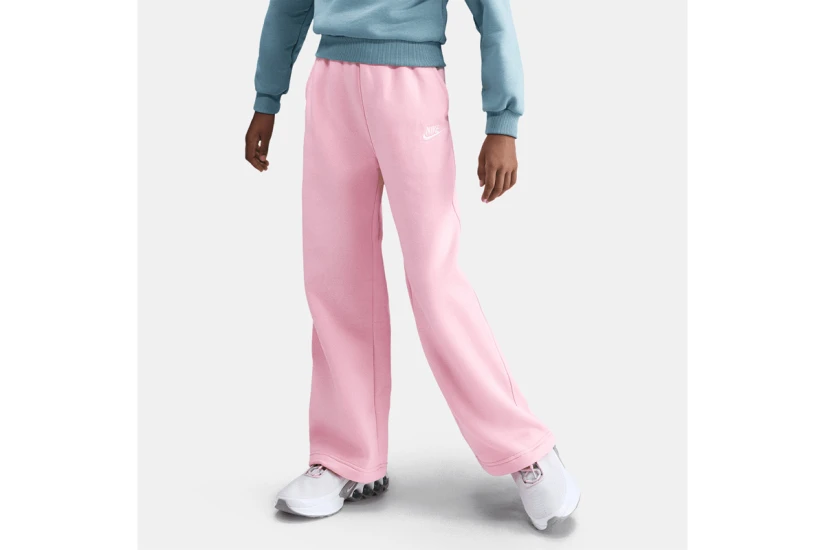 Nike Sportswear Club Fleece Wide-Leg Παιδικό Παντελόνι Φόρμας Ροζ