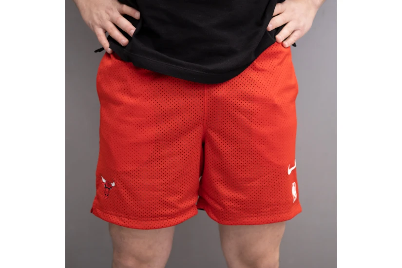 Nike NBA Chicago Bulls Ανδρική Μπασκετική Βερμούδα Κόκκινη