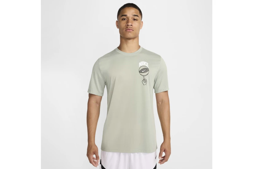 Nike Dri-Fit Basketball Ανδρικό Κοντομάνικο T-Shirt Φυστικί