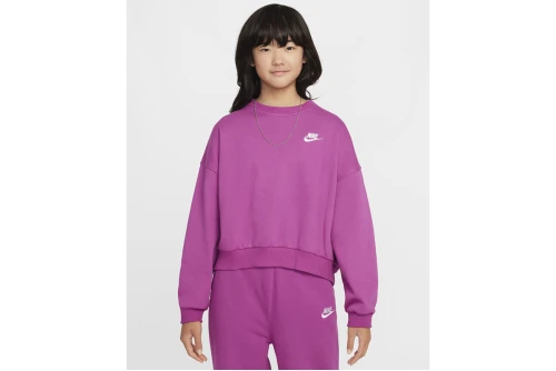 Nike Sportswear Club Fleece Boxy Μπλούζα Με Λαιμόκοψη (FZ9244 518)