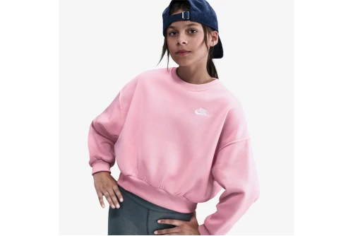 Nike Sportswear Club Fleece Boxy Μπλούζα Με Λαιμόκοψη (FZ9244 690)