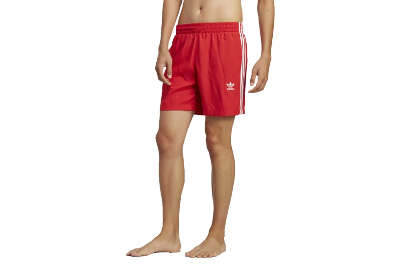 Adidas Originals Adicolor 3-Stripes Ανδρικό Μαγιό Σορτς Κόκκινο