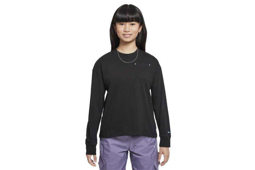 Nike Sportswear City Utility Παιδική Μακρυμάνικη Μπλούζα Μαύρη