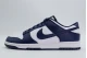 Nike Dunk Low Retro Ανδρικά Sneakers Λευκά, Μπλε Σκούρο