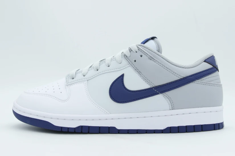 Nike Dunk Low Retro Ανδρικά Sneakers Λευκά, Μπλε, Γκρι