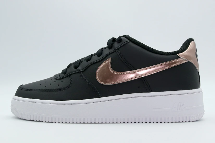 Nike Air Force 1 Special Edition Sneakers Μαύρα, Λευκά, Μπρονζέ