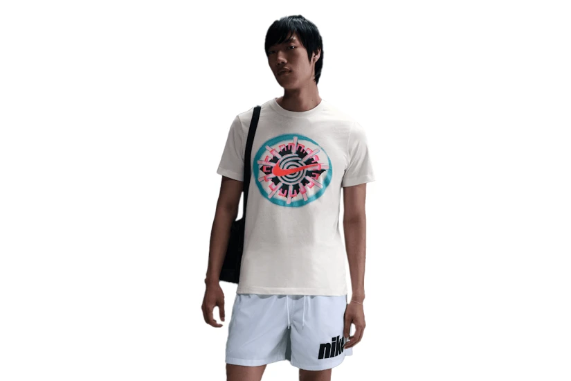 Nike Sportswear Ανδρικό Κοντομάνικο T-Shirt Εκρού