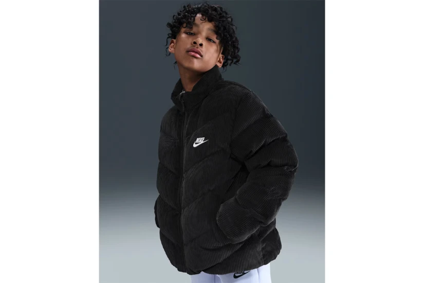 Nike Sportswear All Day Play Therma-Fit Παιδικό Μπουφάν Puffer Μαύρο