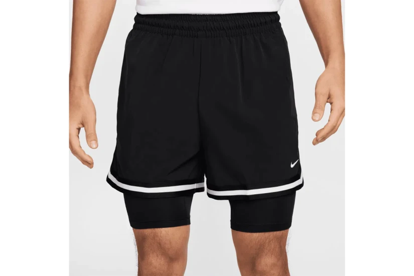 Nike DNA Dri-FIT 2-In-1 Ανδρικό Μπασκετικό Σορτς Μαύρο