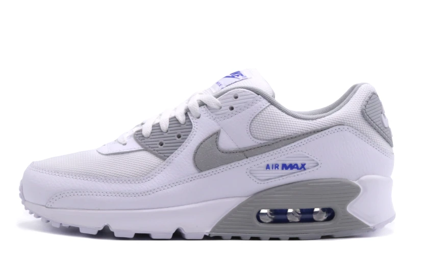 Nike Air Max 90 Ανδρικά Sneakers Λευκά, Γκρι, Μπλε