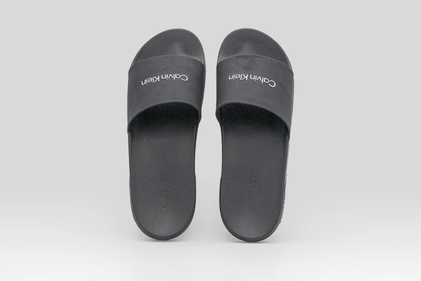 Calvin Klein Nemo - Contoured Logo Sliders Ανδρικές Παντόφλες Μαύρες