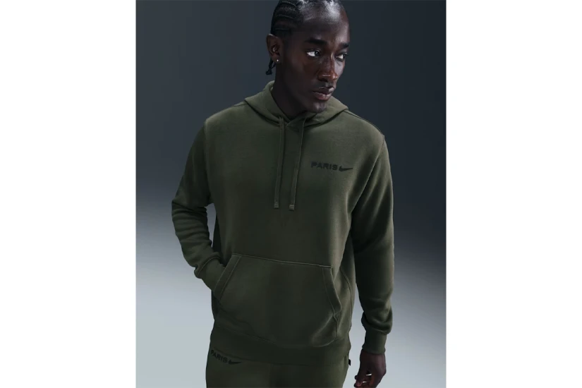 Nike Paris Saint-Germain Club Football Fleece Ανδρικό Hoodie Χακί
