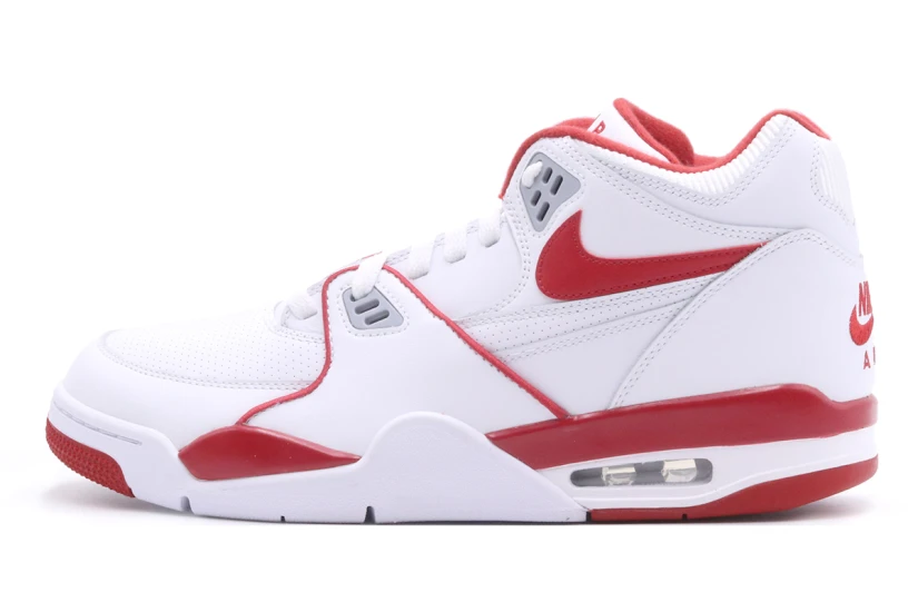 Nike Air Flight 89 OG Ανδρικά Sneakers Λευκά, Κόκκινα, Γκρι