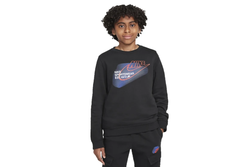 Nike Sportswear Standard Issue Παιδική Μακρυμάνικη Μπλούζα Μαύρη