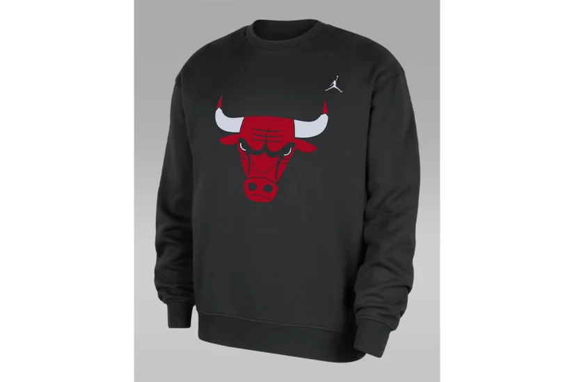 Jordan NBA Chicago Bulls Essentials Ανδρική Μακρυμάνικη Μπλούζα με Λαιμόκοψη