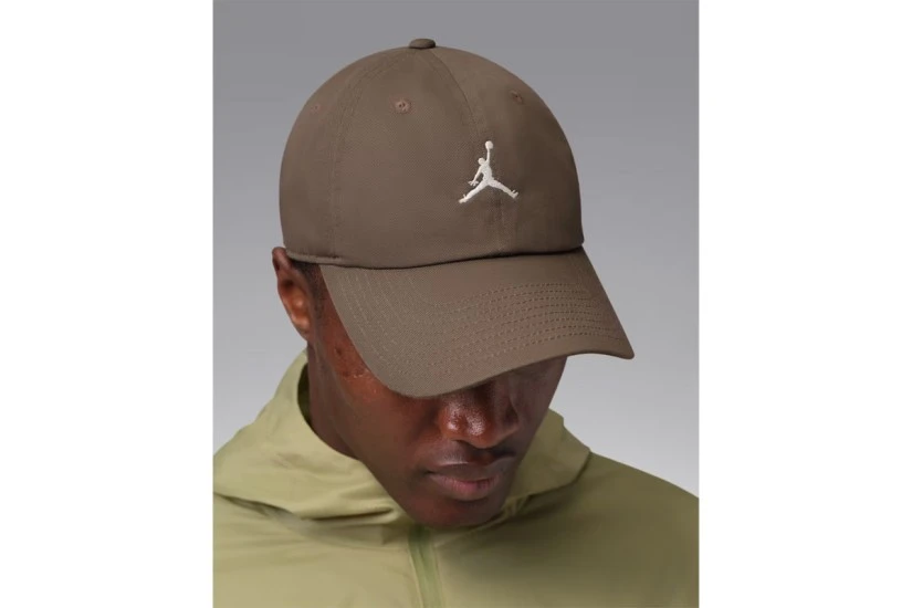 Jordan Club Unstructured Curved-Bill Unisex Καπέλο Strapback Καφέ, Λευκό