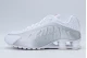 Nike Shox R4 Ανδρικά Sneakers Λευκά, Ασημί