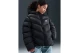 Nike Therma-Fit Παιδικό Μπουφάν Puffer με Κουκούλα Μαύρο