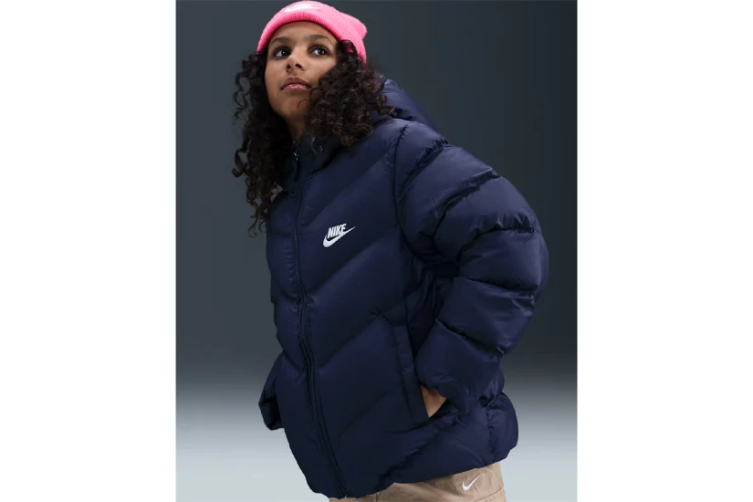 Nike Therma-Fit Παιδικό Μπουφάν Puffer με Κουκούλα