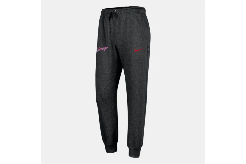 Nike NBA Chicago Bulls City Edition Ανδρικό Παντελόνι Φόρμας Μαύρο