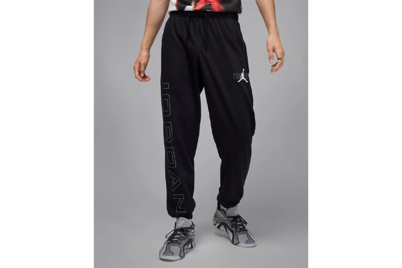 Jordan Sport Crossover Fleece Ανδρικό Παντελόνι Φόρμας Μαύρο, Γκρι
