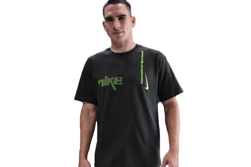 Nike Sportswear Max90 Ανδρικό Κοντομάνικο T-Shirt Ανθρακί, Λαχανί