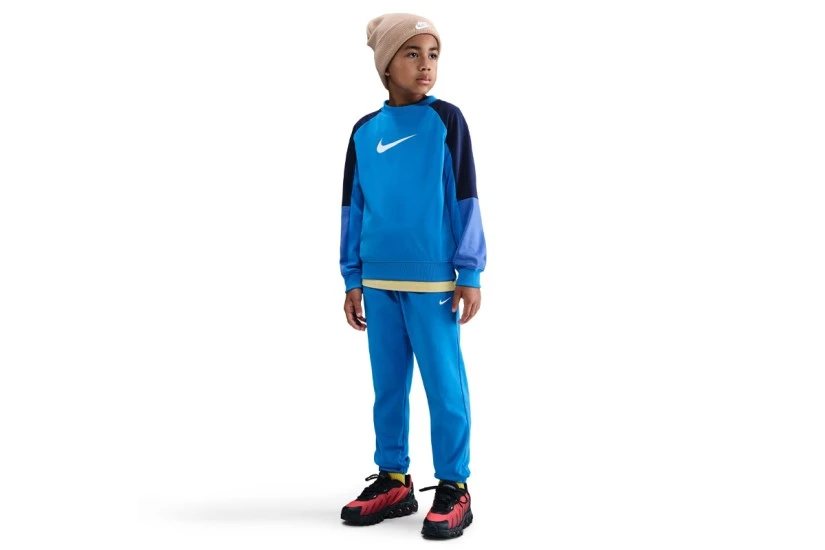 Nike Sportswear Παιδικό Σετ Μακρυμάνικη Μπλούζα - Παντελόνι Φόρμας Μπλε