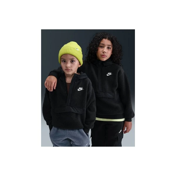 Nike Sportswear Club Μπλούζα Fleece Με Φερμουάρ (HV0383 010)