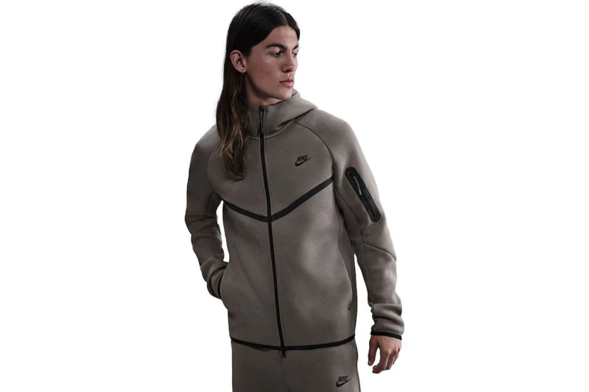 Nike Tech Fleece Windrunner Ανδρική Ζακέτα με Κουκούλα Πουρό, Μαύρη
