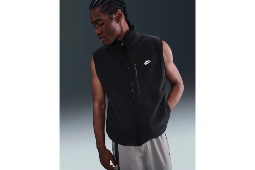 Nike Sportswear Club Winterized Ανδρικό Αμάνικο Μπουφάν Μαύρο