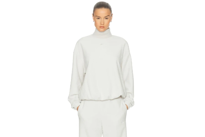 Nike Sportswear Phoenix Plush Γυναικεία Μπλούζα Fleece Μπεζ