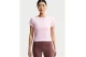 Nike Sportswear Tight Ribbed Γυναικείο Κοντομάνικο T-Shirt Ροζ