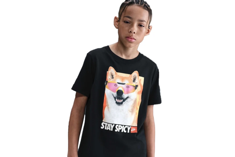 Nike Παιδικό Κοντομάνικο T-Shirt Μαύρο