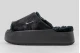 Nike Calm Elevation Fur Γυναικείες Παντόφλες Μαύρες